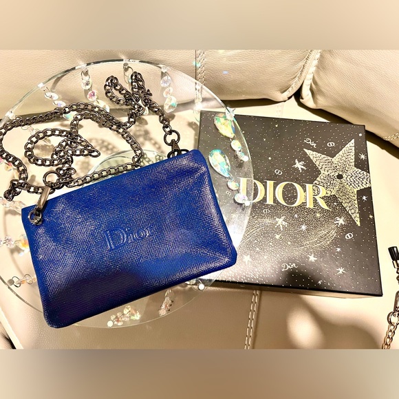 Dior Bags Authentic Dior Navy Blue Cosmetic To Crossbody Purse